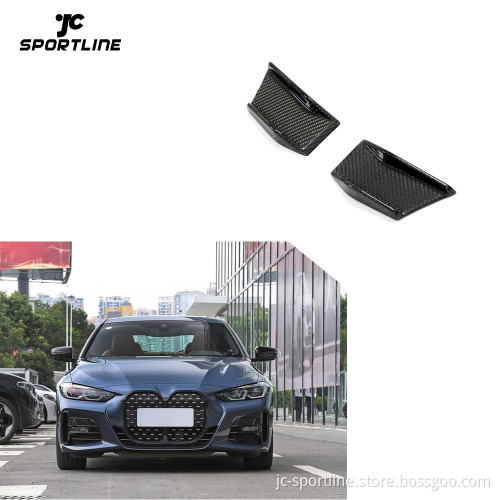 G22 Carbon Fiber Front Bumper Vent Canards for BMW 4 Series G22 G23 M-Sport 2020-2022